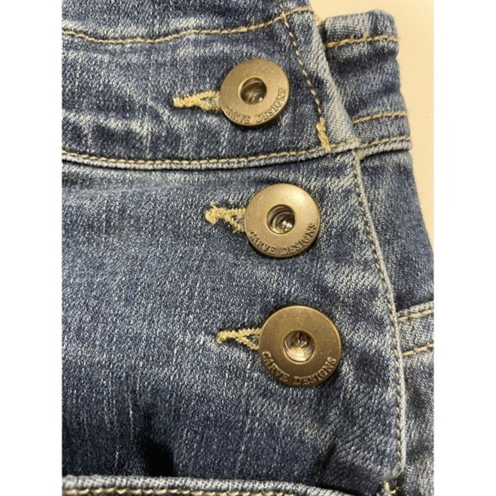 Carve Designs Denim Overalls W/ 8 Blue Organic Cotton Raw Hem LN/NWOT - Picture 13 of 16